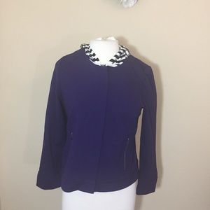 Zenergy by Chico’s purple jacket hoodie size 0 small athleisure athletic
